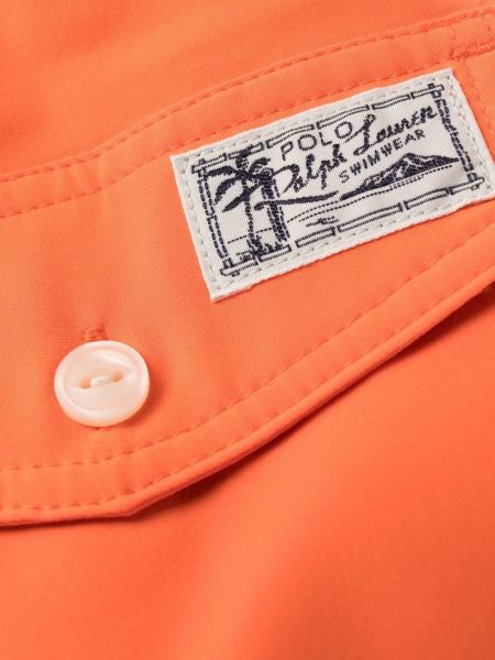 Haftowane szorty bawełniane z dżerseju Polo Ralph Lauren
