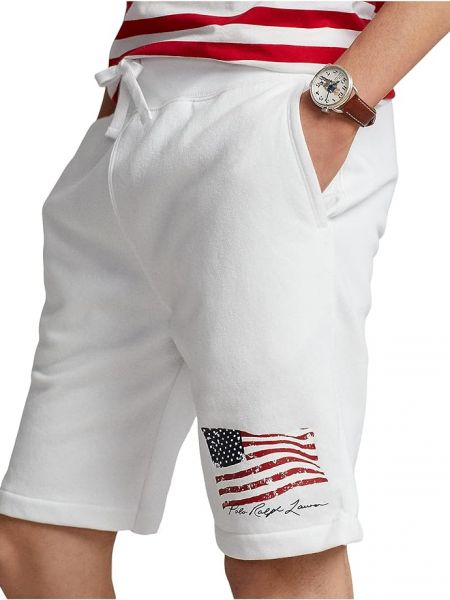 Флисовые шорты Polo Ralph Lauren белые