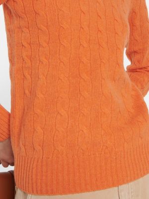 Puloverel de lână din cașmir Polo Ralph Lauren portocaliu