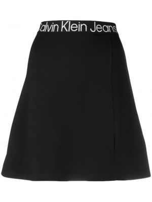 Džinsa svārki Calvin Klein Jeans melns