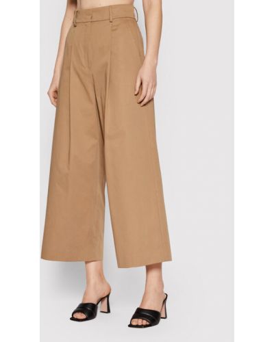 Weekend Max Mara Pantaloni culotte Mia 51311521 Bej Relaxed Fit
