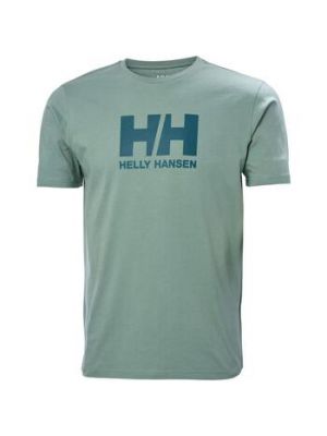 Zielona koszulka z krótkim rękawem Helly Hansen