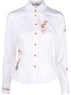 Риза бродирана Vivienne Westwood бяло
