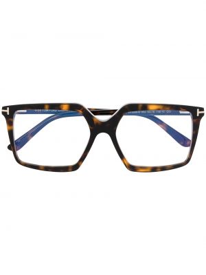 Oversized γυαλιά Tom Ford Eyewear καφέ