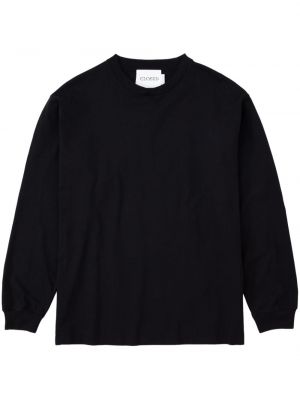 Bavlnené tričko s okrúhlym výstrihom Closed čierna