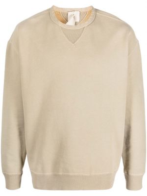 Sweatshirt mit rundhalsausschnitt Ten C beige