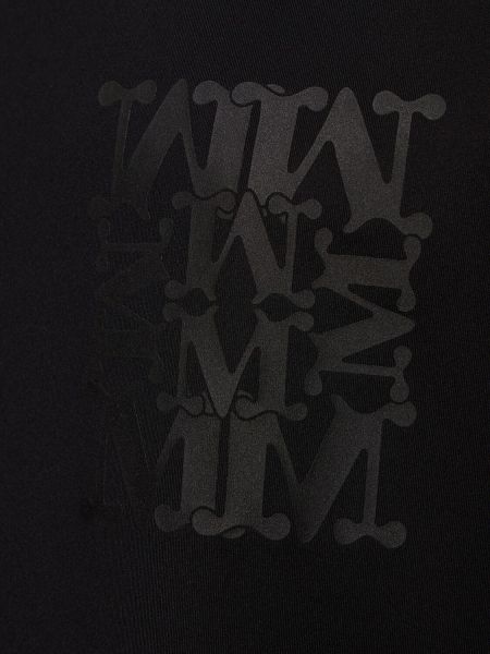 Mežģīņu kokvilnas mini kleita ar šņorēm Max Mara melns
