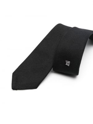 Krawat Valentino Garavani czarny