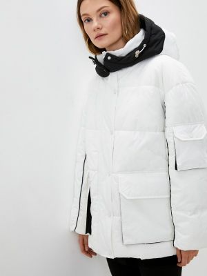 Утепленная демисезонная куртка Befree белая