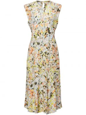 Svilena haljina s cvjetnim printom s printom Equipment