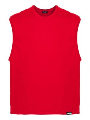 T-shirt sans manches Dsquared2 rouge