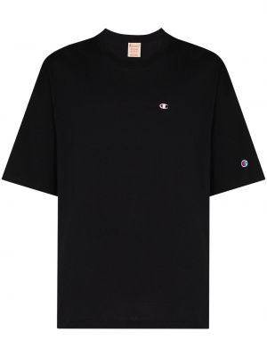 Camiseta con bordado Champion negro