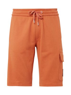 Αθλητικό παντελόνι Calvin Klein Jeans πορτοκαλί
