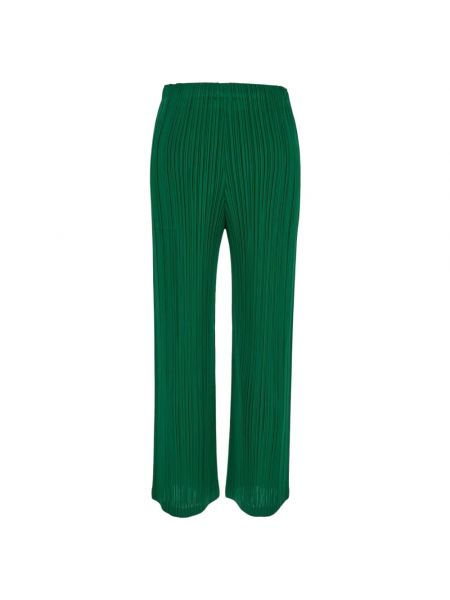 Zielone spodnie relaxed fit Issey Miyake