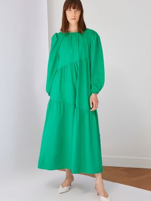 Sukienka długa Trendyol zielona