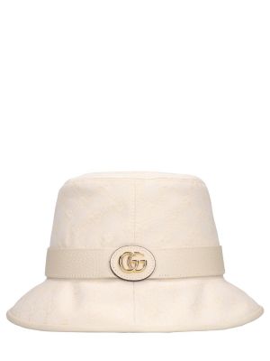 Bavlnená čiapka Gucci zlatá
