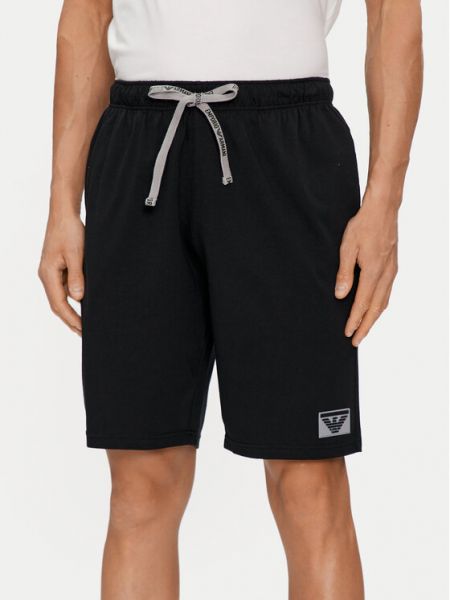 Priliehavé športové šortky Emporio Armani Underwear čierna