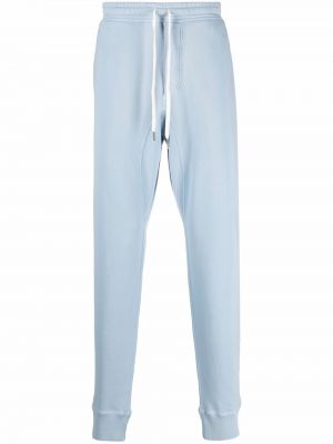 Pantalones de chándal con cordones slim fit Tom Ford azul
