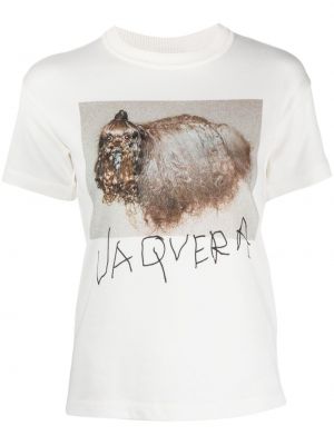 T-shirt mit print Vaquera weiß