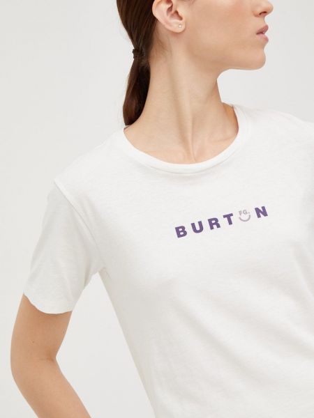 Bombažna majica Burton bela