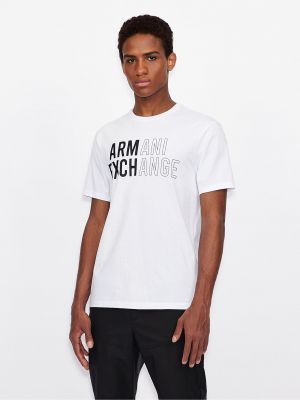 Тениска с принт Armani бяло