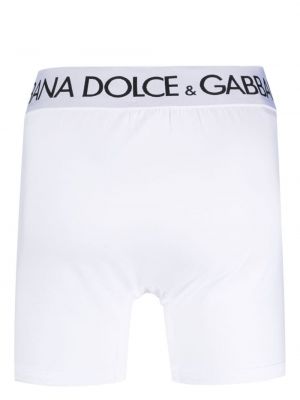 Bokserki bawełniane Dolce And Gabbana białe