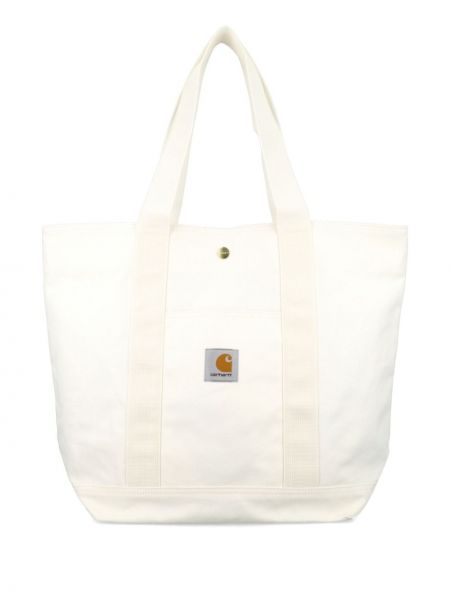 Τσάντα shopper Carhartt Wip λευκό