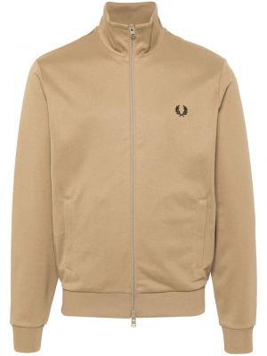 Coupe-vent brodée Fred Perry marron