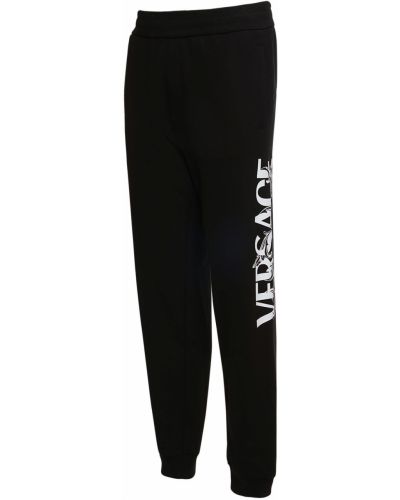 Спортни панталони бродирани Versace черно