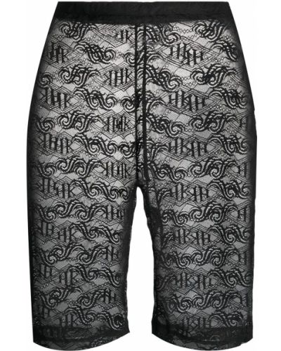 Pantalones culotte de encaje Han Kjøbenhavn negro