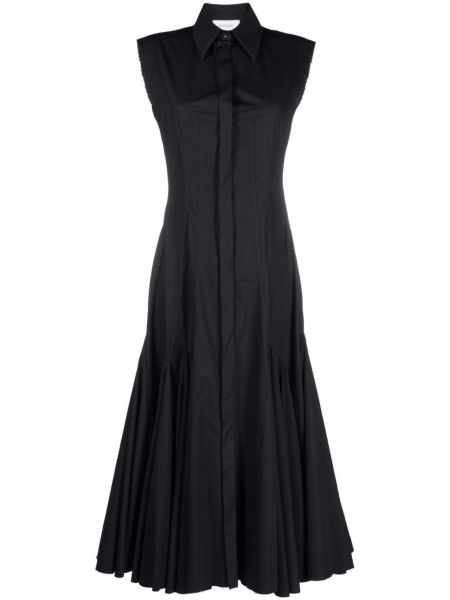 Αμάνικη μίντι φόρεμα Sportmax μαύρο