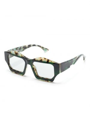 Oversize brilles Kuboraum zaļš