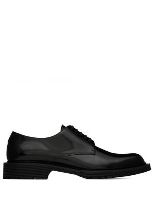 Dabīgās ādas derbija stila kurpes Saint Laurent melns