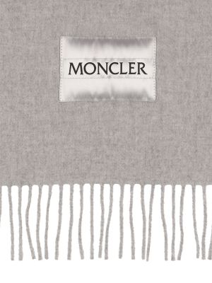 Vlnený šál Moncler sivá