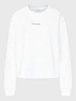 Sweatshirt Calvin Klein Curve weiß