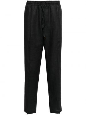 Lněné kalhoty Briglia 1949 černé