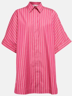 Stripete bomull skjorte Max Mara rosa