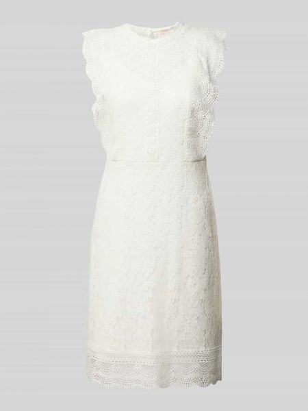 Sukienka midi w jednolitym kolorze Only biała
