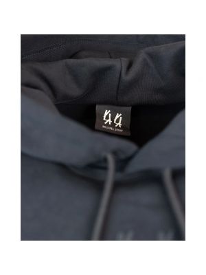 Sudadera con capucha con bordado con bolsillos 44 Label Group negro
