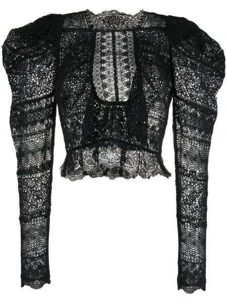 Bluza s čipko Ulla Johnson črna