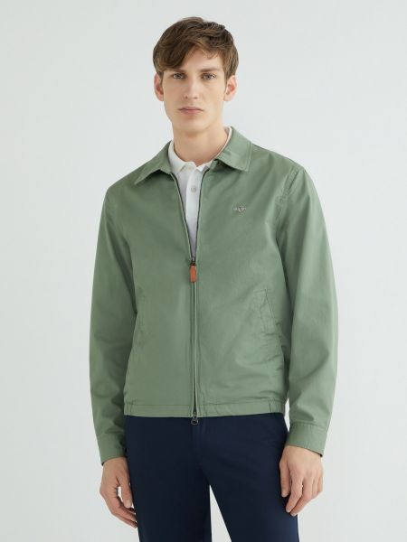 Chaqueta con cremallera Gant verde