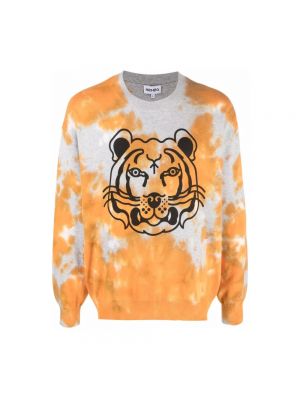 Sweatshirt mit tiger streifen Kenzo orange