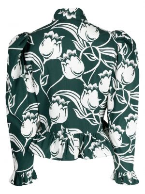 Bluzka bawełniana w kwiatki z nadrukiem Batsheva