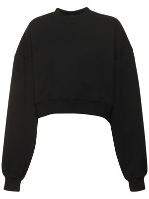 Βαμβακερός φούτερ fleece Wardrobe.nyc μαύρο