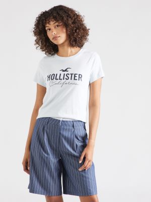 Marškinėliai Hollister mėlyna