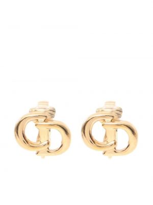 Boucles d'oreilles Christian Dior doré