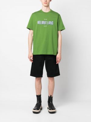 T-shirt mit print Helmut Lang grün