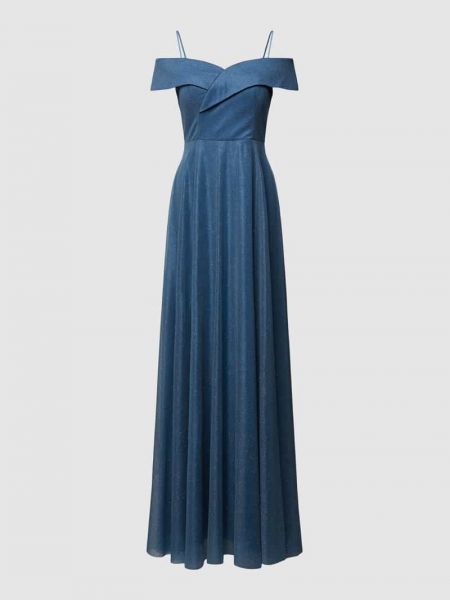 Niebieska sukienka wieczorowa Troyden Collection