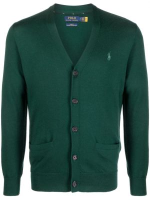 Tricou polo de lână Polo Ralph Lauren verde