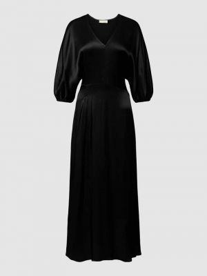 Sukienka długa z dekoltem w serek Soaked In Luxury czarna